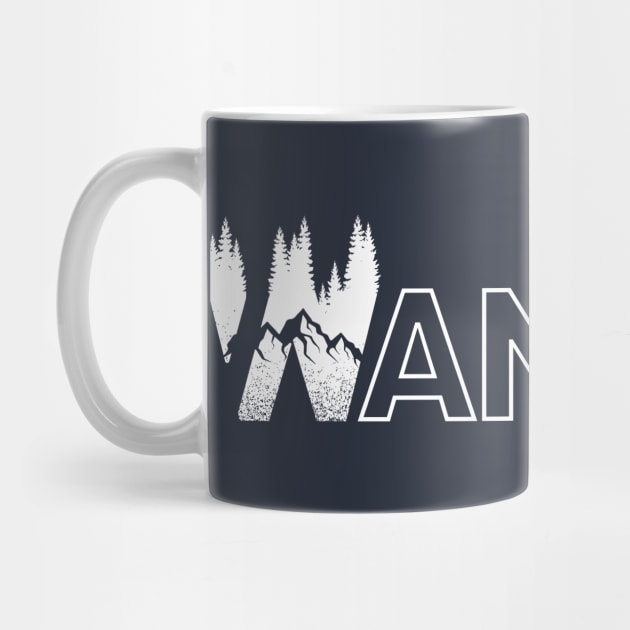 Wander Mountains Trees by chrissyloo